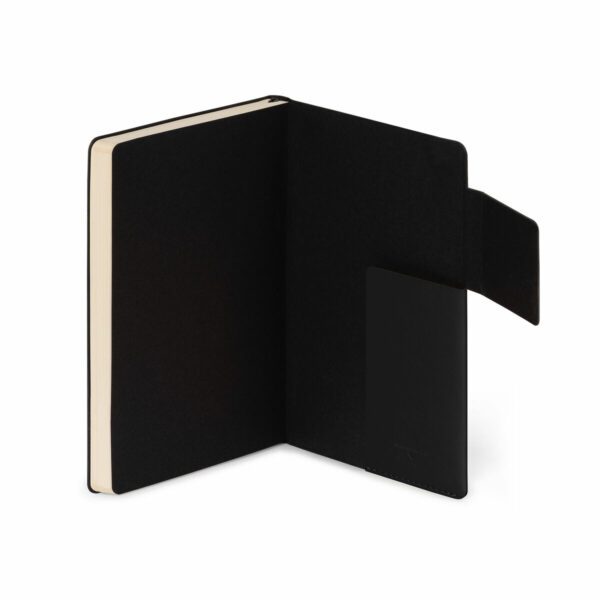 LEGAMI My Notebook – Unliniertes Notizbuch Medium in Schwarz 7 | My Notebook – Taccuino Pagina Bianca Medium (13×21 cm) Nero