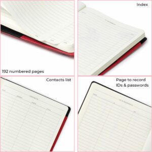 LEGAMI Notizbuch My Notebook 1 | My Notebook Grey Diamond – Notizbuch Medium (13×21 cm), liniert