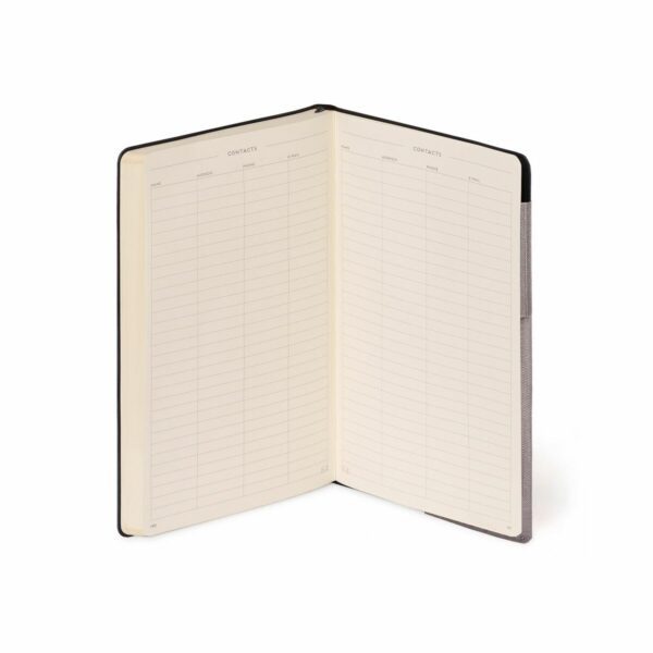 LEGAMI Notizbuch My Notebook Grey Diamond – Medium 13×21 cm liniert 6 | My Notebook Grey Diamond – Notizbuch Medium (13×21 cm), liniert