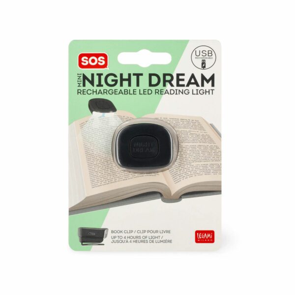 LEGAMI Wiederaufladbares LED Leselicht Mini Night Dream 3 | Wiederaufladbares LED-Leselicht - Mini Night Dream