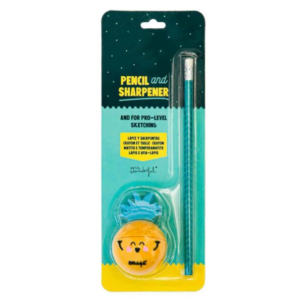 Mr. Wonderful Bleistift Ananas Bleistiftspitzer 3 | Bleistift + Ananas-Bleistiftspitzer