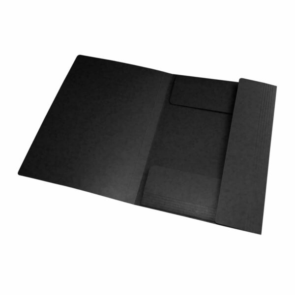 Oxford Top File Eckspannermappe schwarz A4 2 | Top File+ 3-Flap Folder black A4