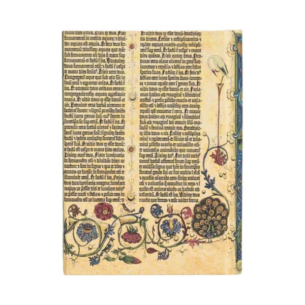 Paperblanks Notizbuch Gutenberg Bibel Genesis – Midi 18×13 cm liniert 4 | Gutenberg-Bibel Genesis – Notizbuch Midi (18×13 cm), liniert