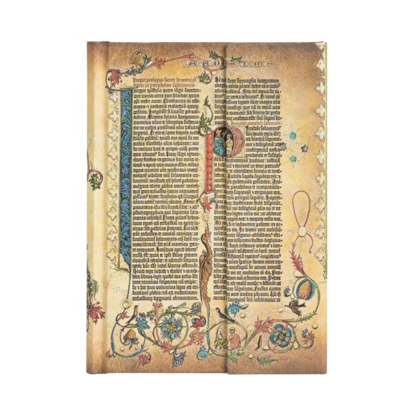 Paperblanks Notizbuch Gutenberg Bibel Parabel – Midi 18×13 cm liniert | Gutenberg Bible Parabole – Notebook Midi (18×13 cm), lined
