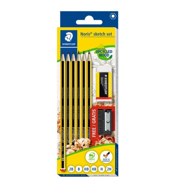 STAEDTLER Pencil Set Noris + Eraser + Sharpener