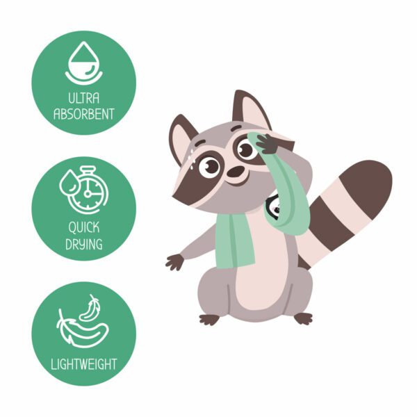 LEGAMI Fitnesshandtuch – Panda 5 | Fitness Towel – Panda