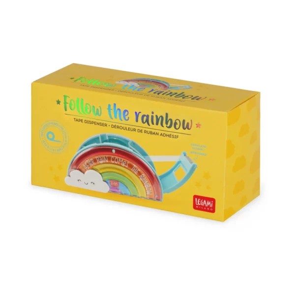 LEGAMI Klebebandabroller Regenbogen – Follow The Rainbow 6 | Adhesive Tape Roller Rainbow