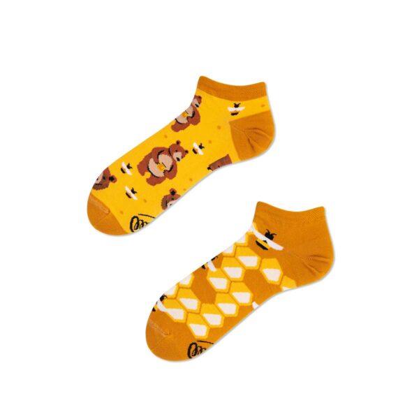 Honey Bear Sneaker Socks from Many Mornings