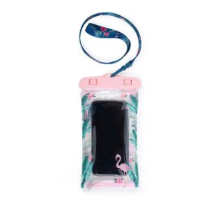 LEGAMI Wasserdichte Schutzhülle für Smartphones Flamingo