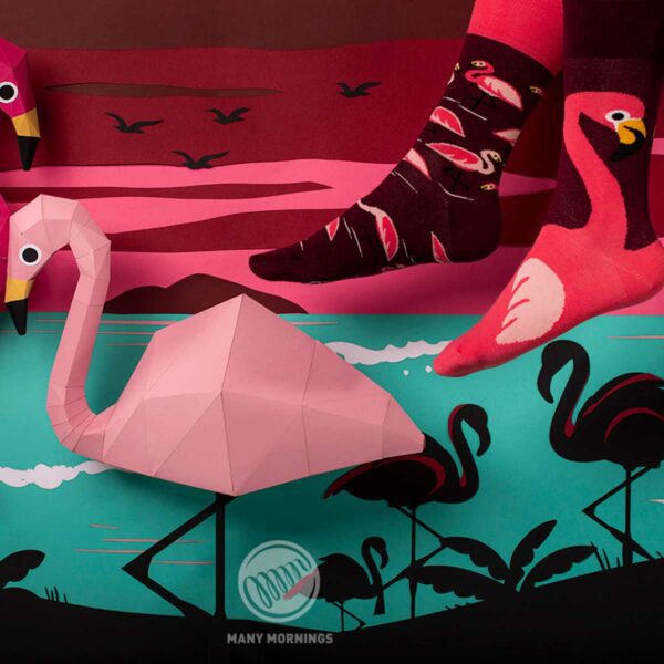 Pink Flamingo Socken von Many Mornings 2 | Pink Flamingo Socken