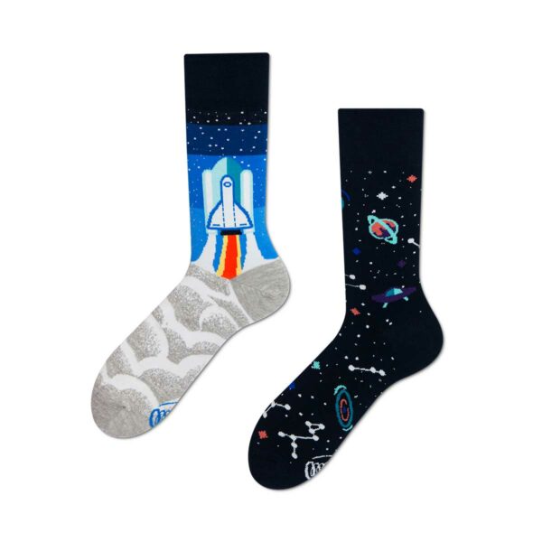 Space Trip Socks from Many Mornings