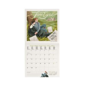 LEGAMI Book Lover Wandkalender 2024 – 18 x 18 cm 2 | Notizhefte, Stifte, Kalender und mehr