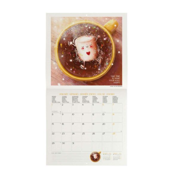 LEGAMI Good Vibes Only Wandkalender 2024 – 30 x 29 cm 2 | Good Vibes Only Wall Calendar 2024 – 30 x 29 cm