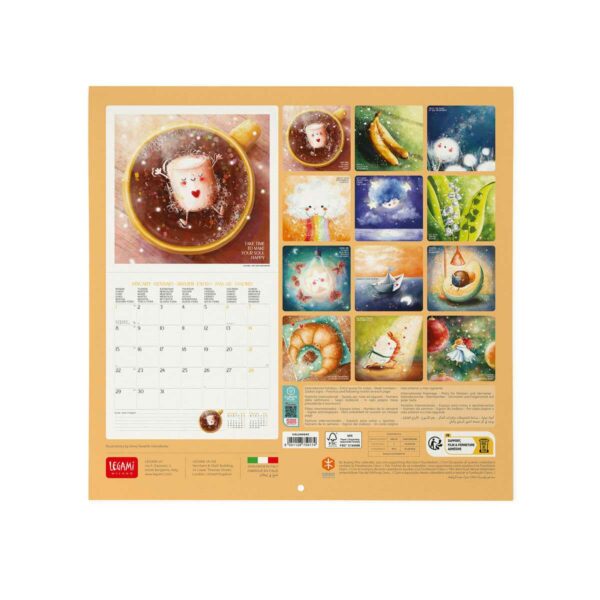 LEGAMI Good Vibes Only Wandkalender 2024 – 30 x 29 cm 3 | Good Vibes Only Wall Calendar 2024 – 30 x 29 cm