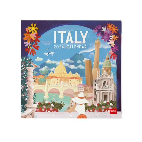 LEGAMI Calendario da Parete Italy 2024 – 30 x 29 cm