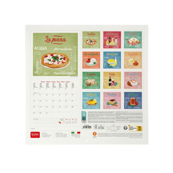 LEGAMI La Dolce Vita Wandkalender 2024 – 30 x 29 cm 3 | La Dolce Vita Wall Calendar 2024 – 30 x 29 cm