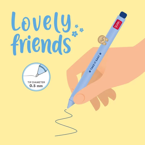 LEGAMI Lovely Friends Gelstift Faultier 3 | Penna Gel Lovely Friends Bradipo – blu
