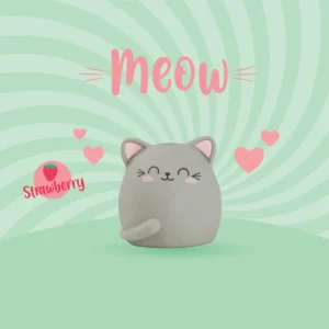 LEGAMI Maxi Radiergummi Meow 2 | Geschenkideen für Katzen-Fans