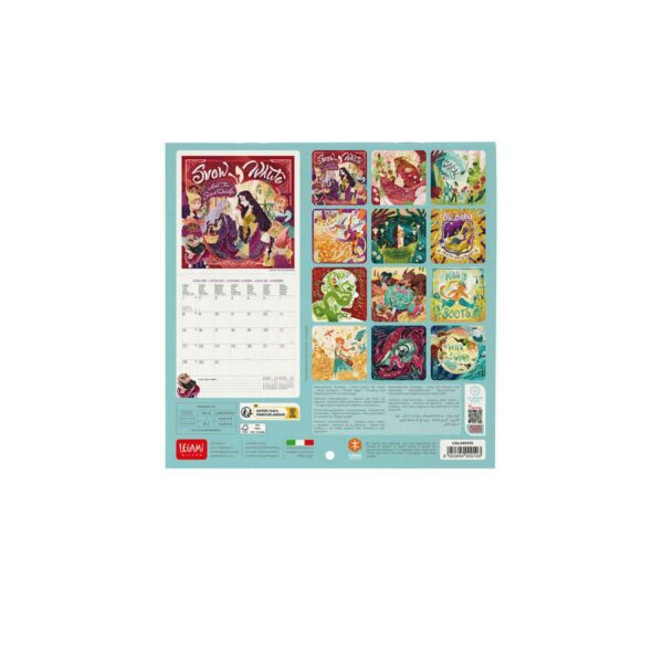LEGAMI Once Upon a Time Wandkalender 2024 – 18 x 18 cm 3 | Calendario da Parete Once Upon a Time 2024 – 18 x 18 cm