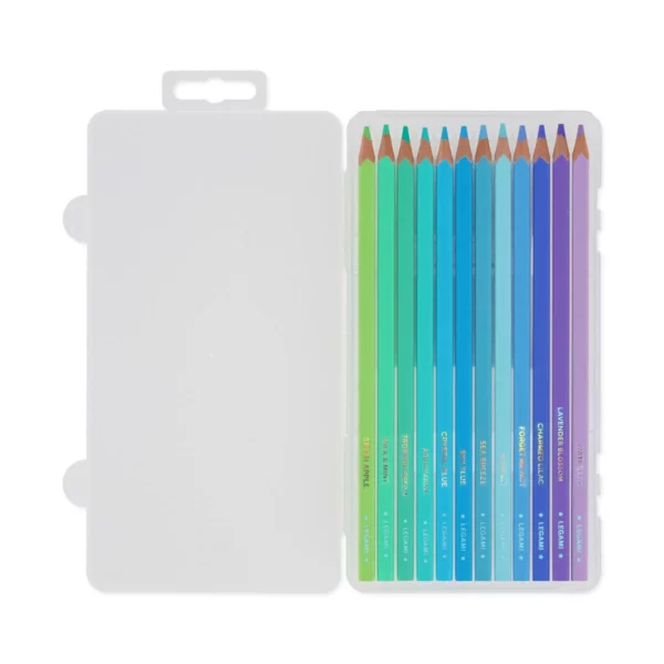LEGAMI Set mit 12 Buntstiften – Ocean Palette 7 | Set of 12 Colouring Pencils – Ocean Palette