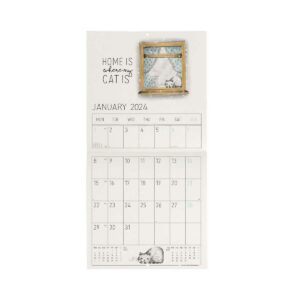 LEGAMI Sketchy Cats Wandkalender 2024 – 18 x 18 cm 2 | Bewertungen von Italiano Bello