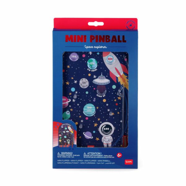 LEGAMI Mini Pinball Tragbarer Flipper Weltall 3 | Tragbarer Flipper Weltall