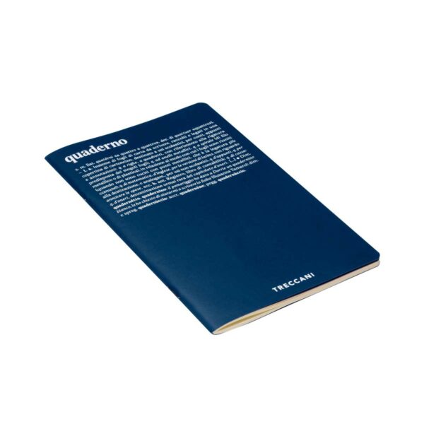 Treccani Quaderno – Notizheft Medium Blau 3 | Quaderno – Unliniertes Notizheft Medium (13×21 cm) in Blau