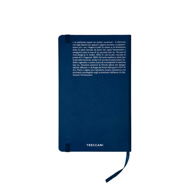 Treccani Taccuino – Liniertes Notizbuch Medium Blau 2 | Taccuino Definizione – Taccuino Pagina Bianca Medium (13×21 cm) Blu