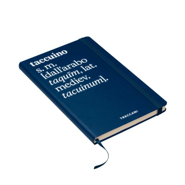 Treccani Taccuino – Liniertes Notizbuch Medium Blau 3 | Taccuino Definizione – Taccuino Pagina Bianca Medium (13×21 cm) Blu