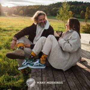 Autumn Teddy Socken von Many Mornings 2 | Idee regalo con orsetti