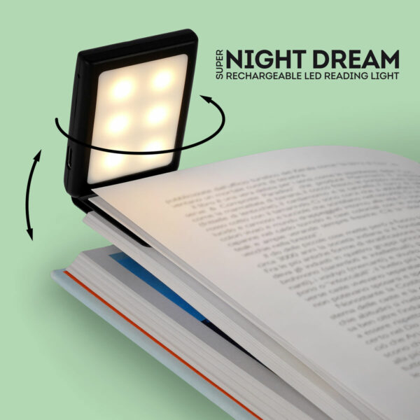 LEGAMI Wiederaufladbares LED Leselicht Super Night Dream 5 | Wiederaufladbares LED-Leselicht - Super Night Dream