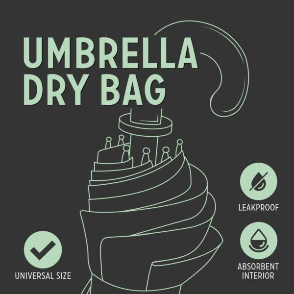 Tropfsichere Regenschirmhuelle Umbrella Dry Bag von LEGAMI 3 | Tropfsichere Regenschirmhülle - Umbrella Dry Bag