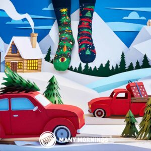 Xmas Tree Weihnachtssocken von Many Mornings 2 | Learn Italian for Christmas