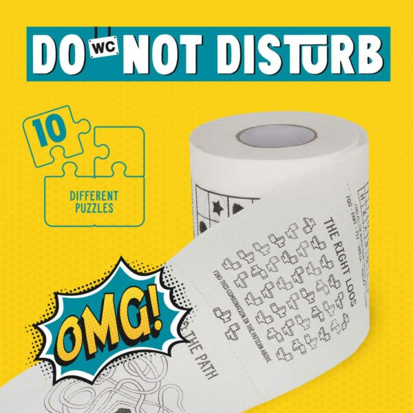 LEGAMI Raetsel Toilettenpapier Do Not Disturb 2 | Carta Igienica Enigmistica - Do Not Disturb
