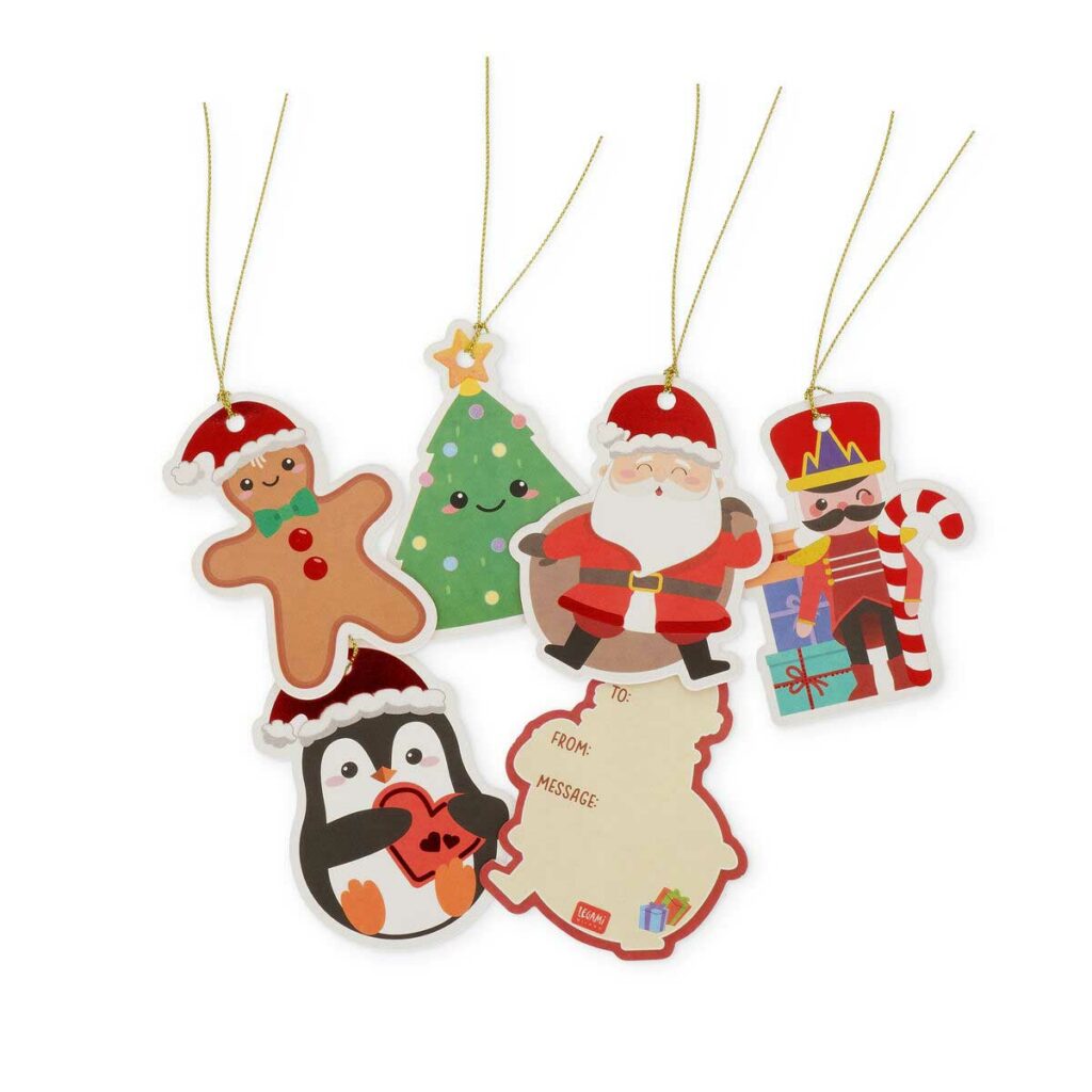 LEGAMI Set of 10 Gift Tags for Christmas – Kawaii Christmas