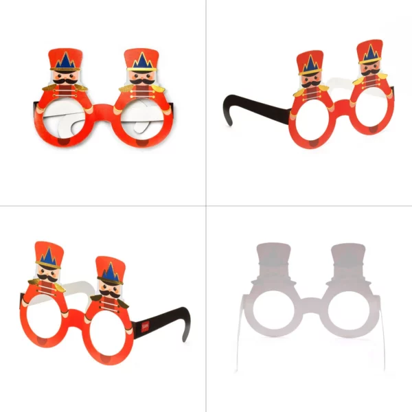 LEGAMI Set mit 8 Weihnachtsbrillen aus Papier 6 | Set of 8 Christmas Paper Eyeglasses