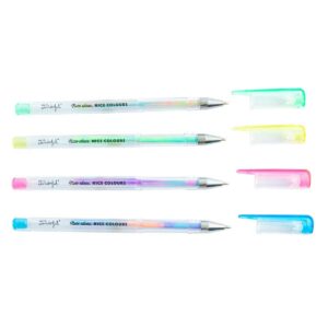 Set di 4 penne al neon multicolor di Mr. Wonderful