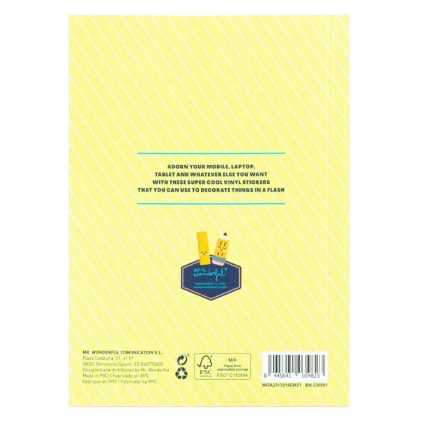 Mr. Wonderful Stickerbuch zum Aufpeppen deiner Lieblingsgadgets 5 | Libro di adesivi per rendere più vivaci i tuoi gadget preferiti
