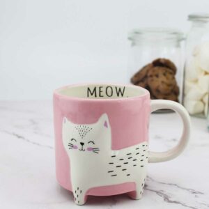 Winkee Cute Animal Kaffeebecher Katze 2 | Geschenkideen für Katzen-Fans
