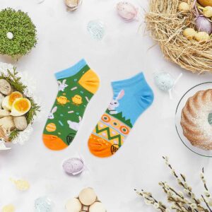 Many Mornings Easter Bunny Sneakersocken 2 | Italienisch lernen zu Ostern