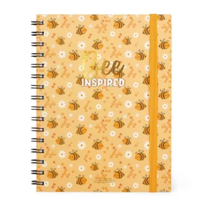LEGAMI Notebook Bee Inspired – A5 lined with spiral binding