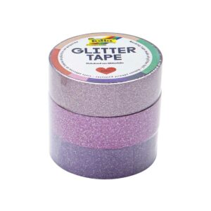 folia Glitter Tape Adhesive Tape rosé/pink/purple