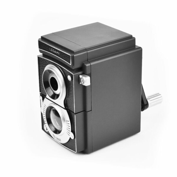 LEGAMI Bleistiftanspitzer mit Kurbel Kamera 2 | Bleistiftanspitzer mit Kurbel Kamera