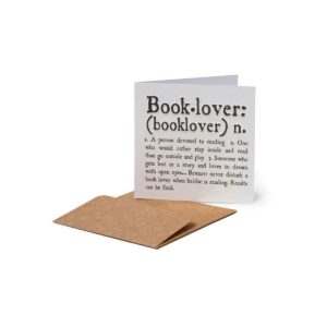 LEGAMI Mini-Glückwunschkarte für jeden Anlass – Book Lover