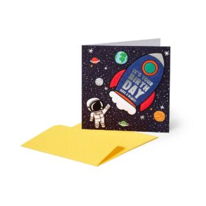 LEGAMI Mini greeting card for birthday – Space