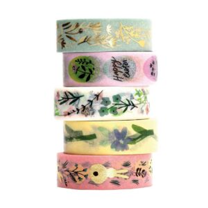 Paper Poetry Set di 5 Washi Tape Bunny Hop