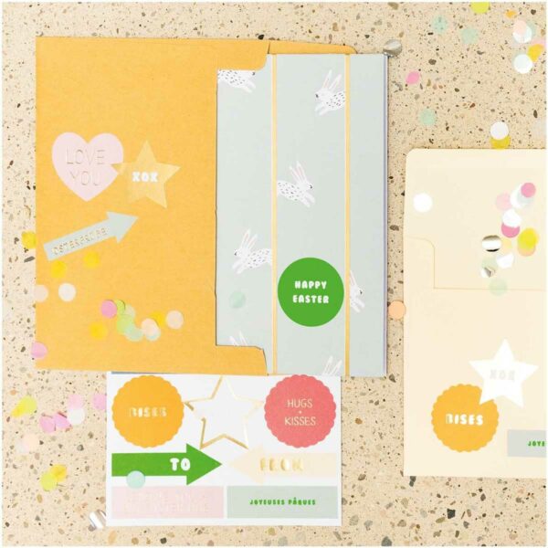 Paper Poetry DIY Grusskartenset Bunny Hop mint 4 | DIY greeting card set Bunny Hop mint
