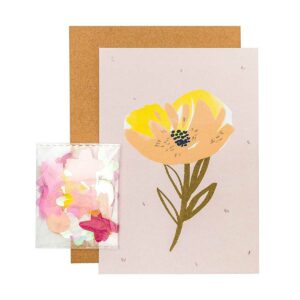 Paper Poetry DIY greeting card set Crafted Nature Pink