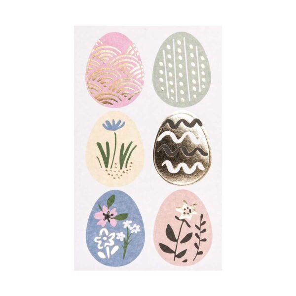 Paper Poetry Sticker Bunny Hop Ostereier 3 | Bunny Hop Easter Eggs Stickers, 24 pieces