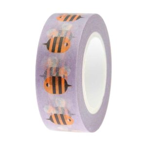 Paper Poetry Washi Tape Bees Purple